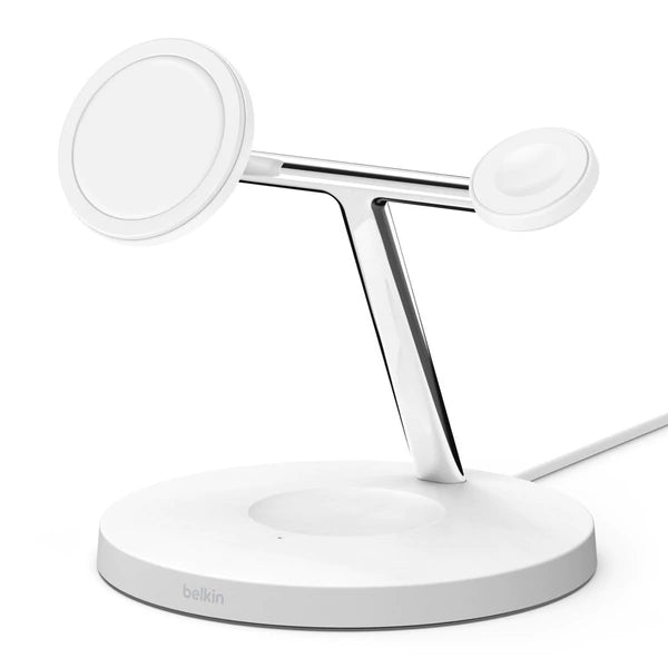 Base de carga inalámbrica 3 en 1 Belkin BOOSTCHARGE PRO con MagSafe