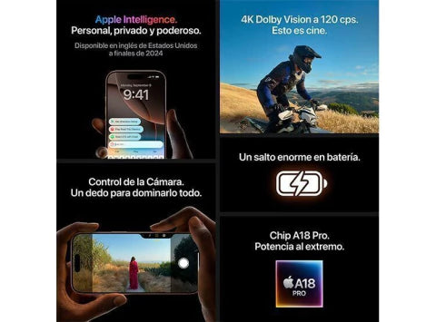 IPHONE 16 PRO 128GB 48MP 6.3” TITANIO